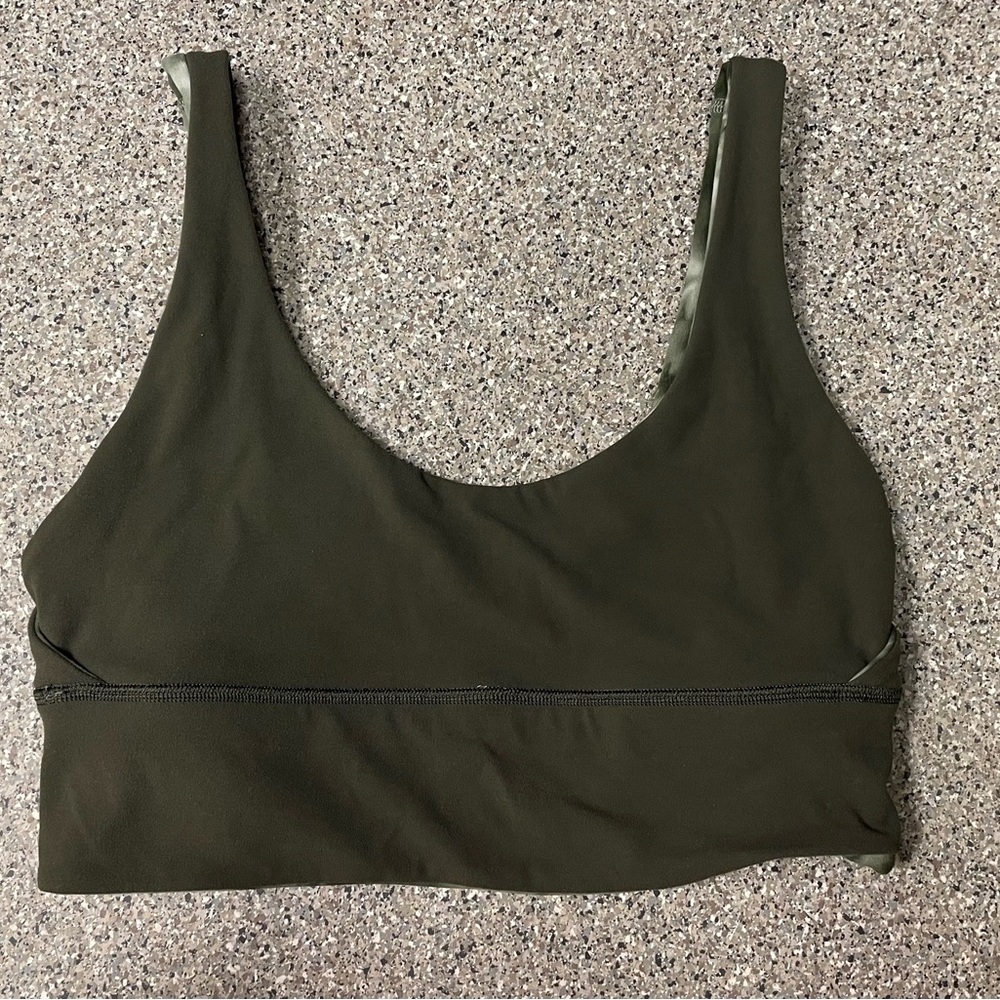 Lululemon Align Reversible Bra Green Diamond Dye/… - image 4